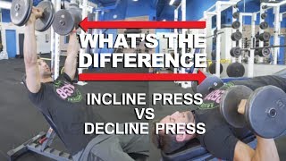 Incline Press Vs Decline Press  Whats The Difference [upl. by Anead]