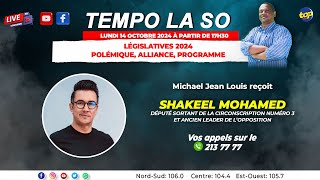 Tempo La So Michael Jean Louis Recoit Shakeel Mohamed [upl. by Enirak194]