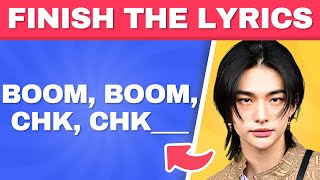 FINISH THE LYRICS KPOP SONGS  MUSIC QUIZ 2024 [upl. by Acisset]