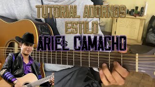 Adornos Estilo Ariel Camacho  Tutorial  Con TABS Requinto [upl. by Orimisac486]