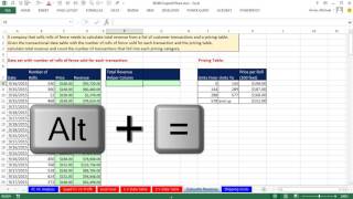 Basic Excel Business Analytics 08 Total Revenue Calculation VLOOKUP or LOOKUPSUMPRODUCT [upl. by Narcho292]