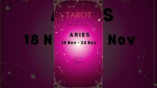 Aries Tarot Love Reading 1824 November  ariestarottoday [upl. by Eggleston]