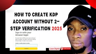 How to Create Kdp Account 2025 [upl. by Aicenad]