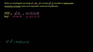 Simplificando expresiones racionales 1 [upl. by Eilahtan]