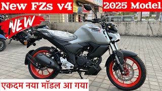 New 2025 Model Yamaha Fzs V4 New Feature Updated✌️Yamaha fz v4 2024 Review  yamaha fz v4 Bike Video [upl. by Esojnauj849]