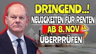 Rentenreform ab 8 November Wichtige Neuerungen für Rentner im Überblick [upl. by Treharne344]