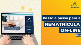 Tutorial Rematricula Online  2024 [upl. by Dale770]