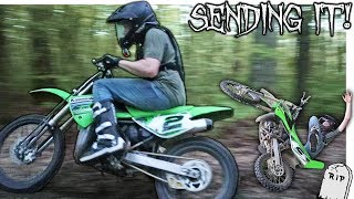 PUSHING A KX100 TO ITS LIMITS  Went TOO FAR [upl. by Yedorb]