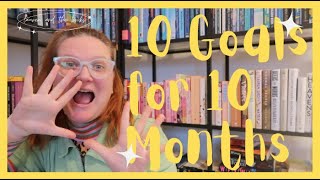 10 Goals in 10 Months 2024  Lauren and the Books [upl. by Isla]