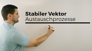 Stabiler Vektor Stationäre Verteilung Austauschprozess Teil 2  Mathe by Daniel Jung [upl. by Burrows932]