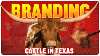 Branding Cattle the Texas Way Procedure and People [upl. by Minni]