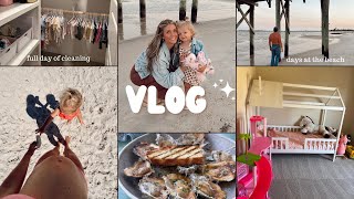 couple days at the beach and full day of cleaning my toddlers messy room [upl. by Jacinthe267]