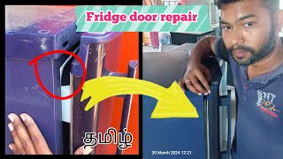 fridge door not closing properly fridge door rubber repairworkshoptamil [upl. by Assenav]