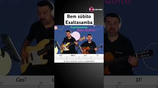 Bem súbito Exaltasamba Péricles pagode com violão baixo e partitura pagode90 musica violao [upl. by Nivert334]