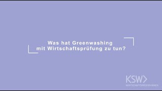 Was kann Wirtschaftsprüfung gegen Greenwashing tun [upl. by Slade]