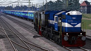 WDM3D with Express Train Ludhiana To Ambala Railworks Train Simulator 2018 [upl. by Schwerin]