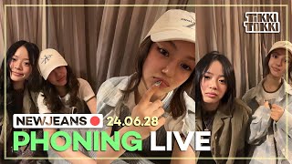 ENG SUB NewJeans Phoning Live 240628  Dani amp Hanni Recap Emotional Bunnies Camp Experience [upl. by Nauquf]