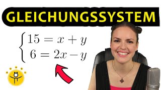 Gleichsetzungsverfahren mit 2 Variablen – Gleichungssysteme lösen [upl. by Carney]