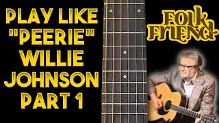 How to sound like Peerie Willy Johnson PART 1  jazzy Irish and Scottish backing guitar tutorial [upl. by Grissom]