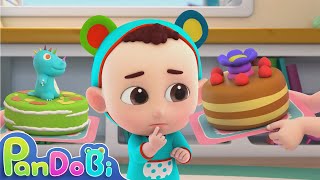 Pat A Cake Song  Lets Make Yummy Cakes  Pandobi Nursery Rhymes amp Kids Songs [upl. by Rolyt199]