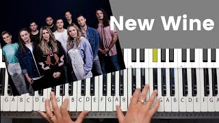 New Wine by Hillsong  Piano Tutorial and Chords [upl. by Salema]