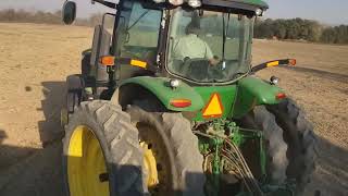 Drilling Triticale with the John Deere 7200R and John Deere 1560 drill [upl. by Adnwahsor158]