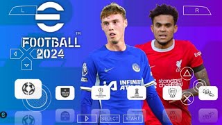 Efootball 2025 PPSSPP Android New tranferNew kits New update download [upl. by Frechette]