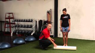 Quadriceps Tendinitis Exercises With Foam Rollers  Preventative Fitness amp Therapy [upl. by Asilegna]