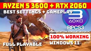 Uncharted 3 Drakes Deception RPCS3 Best Settings  Full Playable  Ryzen 5 3600  RTX 2060  2023 [upl. by Adora10]