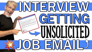 UNSOLICITED JOB APPLICATION EMAIL  Write an InterviewGetting Unsolicited Job Email [upl. by Ecyarg]