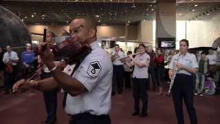 The USAF Band Holiday Flash Mob at the National Air and Space Museum 2013 [upl. by Jaynes768]