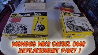 Part 1 Ford Mondeo Mk 3 Dual Mass Flywheel Failure Diesel LUK Replacement [upl. by Kloster]