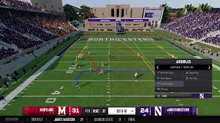 League 18 Northwestern vs Maryland Week 7 27 [upl. by Nilde]