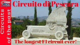 Circuito di Pescara Italy  The longest F1 circuit ever [upl. by Llien]