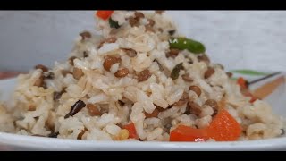 Wild brown rice lentils and peppers FRIED RICE [upl. by Byers295]