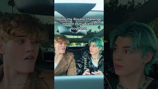 The Rosalia challenge in front of my French boyfriend 🤭 reaction shorts  Nicky and Pierre NiPi [upl. by Frayda]