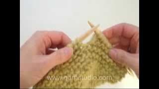 How to knit basic short rows in garter stitch [upl. by Misti]