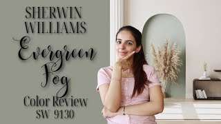 Sherwin Williams Evergreen Fog SW 9130 Color Review [upl. by Claud59]