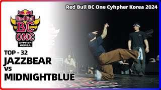 JAZZBEAR vs MIDNIGHTBLUE｜TOP32  Red Bull BC One Cypher Korea 2024｜LBPIX [upl. by Gastineau793]