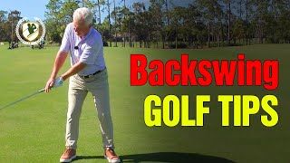 ⛳ Golf Tips for a Simple and Consistent Backswing [upl. by Erdnassak589]