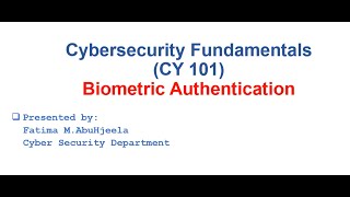 Biometric Authentication [upl. by Ative684]