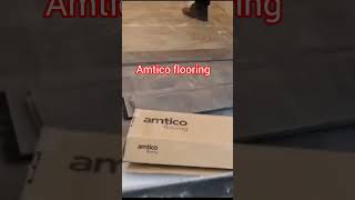 Amtico planks flooring  fitting amtico with adhesive in corridor of an office [upl. by Aekal603]