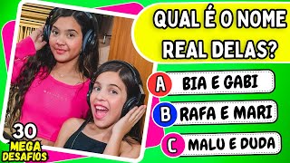 SUPER QUIZ DAS IRMÃS PINA 😍⭐ O Quanto você sabe sobre a Lorena e Manu quiz zenquiz [upl. by Nessy311]