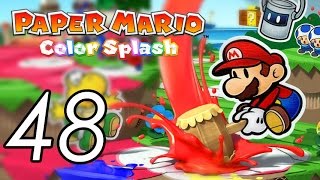 Lets Play Paper Mario Color Splash 48 Kiwano Temple 2 [upl. by Abbi]