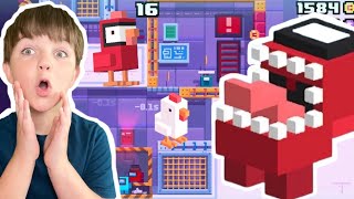 AMONG US in Crossy Road Castle  Gameplay with Ima and Jessy [upl. by Tann]