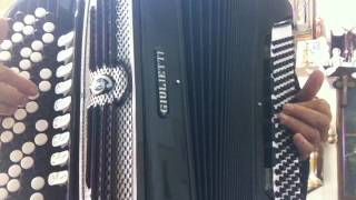 Acordeon Giulietti Cromático F94c 91x5 Preto  Demo Vozes [upl. by Geer223]