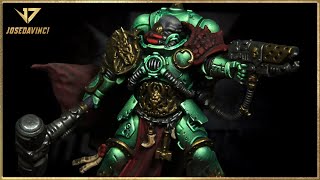 How to Paint Salamanders Space Marine  Full Process Tutorial  Warhammer 40K Featuring Hinomi X1 [upl. by Greenwell398]