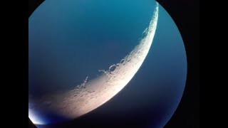 I show you the Moon with my Skywatcher Star Discovery 150750 GoTo telescope [upl. by Hassin]