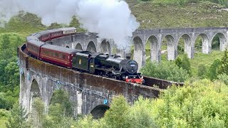 Jacobite Express Hogwarts Express crossing the Glenfinnan Viaduct  interior view [upl. by Jedidiah]