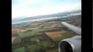 Take Off from Edinburgh  Newark Continental Airlines [upl. by Jehias]